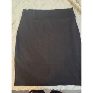 Angela Collection USA Black Pencil Skirt Plus Size 3XL Pull On Career Wear